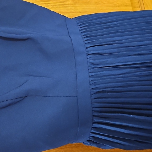 NWT Aidan Mattox Womens Pleated Flowy High Low Midi Cocktail Party Dress sz.4 - Picture 5 of 8